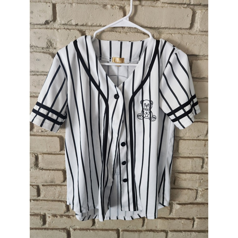 Cult Favorite New York Brooklyn Pinstripe Baseball Jersey